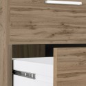 Moderne hoekbureau van hout met 3 lades New Selina WD Afmetingen