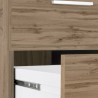 Bureau d'angle moderne en bois avec 3 tiroirs New Selina WD Prix