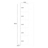 Moderne zwarte kolomkast voor de entree met 5 vakken Note Wardrobe Catalogus