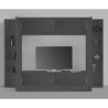 Moderne wandmeubel voor TV met zwevende kastjes en 2 vitrines Note Frame Kortingen