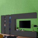 Moderne wandmeubel televisie met 3 hangende kasten Note Trio Aanbieding