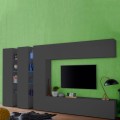 Moderne wandmeubel televisie met 3 hangende kasten Note Trio Aanbieding