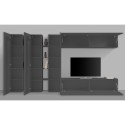 Moderne wandmeubel televisie met 3 hangende kasten Note Trio Catalogus