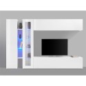 Witte wandmeubel woonkamer tv-kast vitrinekast Joy Duet Korting