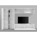 Meuble TV design moderne blanc 2 armoires Joy Twin Réductions