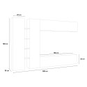 Meuble TV design moderne blanc 2 armoires Joy Twin Catalogue