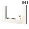 Moderne zwevende witte wandmeubel TV-kast 2 kasten Vibe WH Verkoop