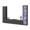 Meuble TV moderne avec vitrine et armoire murale Peris RT Offre