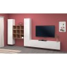 Meuble TV de salon moderne blanc 2 armoires bibliothèque Talka WH Catalogue
