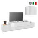 Moderne witte woonwand met zwevende tv-kast Stady WH Verkoop
