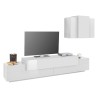 Moderne witte woonwand met zwevende tv-kast Stady WH Aanbod