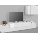 Moderne witte woonwand met zwevende tv-kast Stady WH Korting