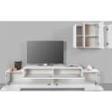Moderne witte woonwand met zwevende tv-kast Stady WH Kortingen