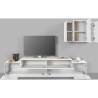 Moderne witte woonwand met zwevende tv-kast Stady WH Kortingen