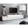 Moderne witte woonwand met zwevende tv-kast Stady WH Catalogus