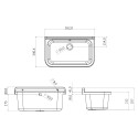Meuble lave-mains d'extérieur 55x34 cm 2 portes Pancrazio 5001PKC Negrari Réductions