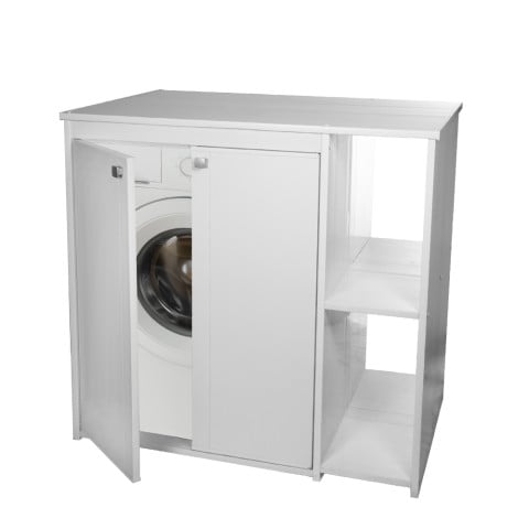 Buitenkant wit 2-compartimenten PVC 5012PRO Negrari afdekkast wasmachine Aanbieding