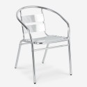 Ronde tafelset Fizz 70cm met 2 aluminium stoelen voor tuin of bar  Aanbod