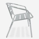 Table ronde 70cm + 2 chaises en aluminium pour bar et jardin extérieur Fizz Choix