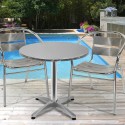 Ronde tafelset Fizz 70cm met 2 aluminium stoelen voor tuin of bar  Verkoop