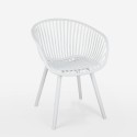 Chaise de jardin cuisine salle à manger moderne avec accoudoirs Philis 