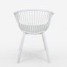 Chaise de jardin cuisine salle à manger moderne avec accoudoirs Philis 