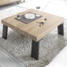 Table basse carrée 86 x 86 cm en bois pour salon Dachshund Palma Promotion