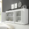 Witte glanzende dressoir 3 deuren woonkamermodel 160cm Modis Wh Basic Catalogus