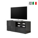 Moderne TV-meubel met deur en lade antraciet Petite Rt Dama Verkoop