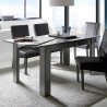 Uitschuifbare tafel 90x137-185cm glanzend antraciet modern Fly Dama Aanbieding