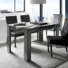 Uitschuifbare tafel 90x137-185cm glanzend antraciet modern Fly Dama Korting