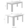 Uitschuifbare tafel 90x137-185cm glanzend antraciet modern Fly Dama Catalogus