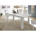 Uitschuifbare moderne witte glanzende tafel 90x137-185cm Lit Amalfi Catalogus