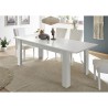 Uitschuifbare moderne witte glanzende tafel 90x137-185cm Lit Amalfi Catalogus