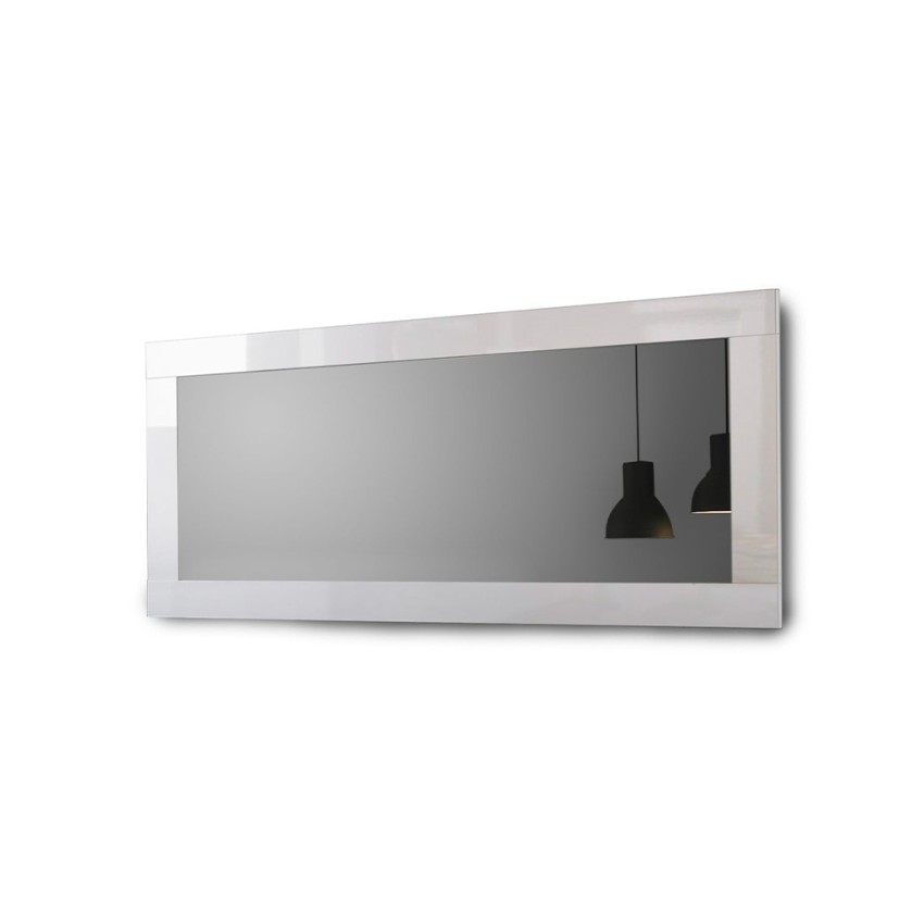 Witte Glanzende Spiegel 75x170cm voor Hal of Woonkamer Miro Amalfi Aanbieding Witte Glanzende Spiegel 75x170cm voor Hal of Woonkamer Miro Amalfi Aanbieding