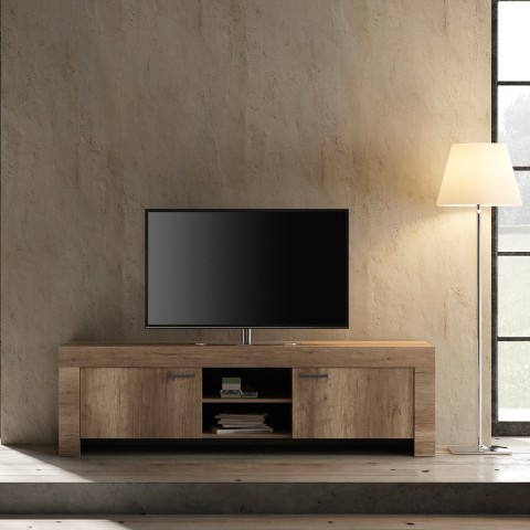 Houten woonkamer TV-meubel 180cm 2 deuren Groot Land Aanbieding