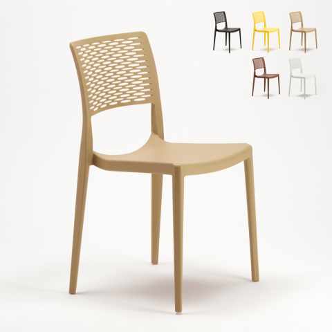 Voorraad 20 Polypropyleen stoelen voor cafè Hotel Restaurant Cross