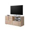 Meuble TV en chêne 121 cm avec porte et tiroir Petite Sm Dama Offre