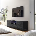 Moderne grijze tv-meubel met 2 deuren en 1 lade Alis Rt Prisma Aanbieding