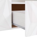 Dressoir 2 deuren 2 laden 181cm modern hoogglans wit Prisma Wh M Keuze