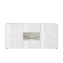 Dressoir 2 deuren 2 laden 181cm modern hoogglans wit Prisma Wh M Korting