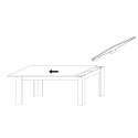 Table à rallonge en bois 90x137-185cm blanc brillant Vigo Urbino Caractéristiques