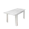 Uitschuifbare eettafel van hout 90x137-185cm hoogglans wit Vigo Urbino Korting