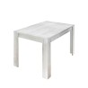 Uitschuifbare eettafel van hout 90x137-185cm hoogglans wit Vigo Urbino Kortingen