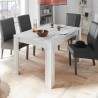 Uitschuifbare eettafel van hout 90x137-185cm hoogglans wit Vigo Urbino Voorraad