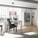 Uitschuifbare eettafel van hout 90x137-185cm hoogglans wit Vigo Urbino Keuze