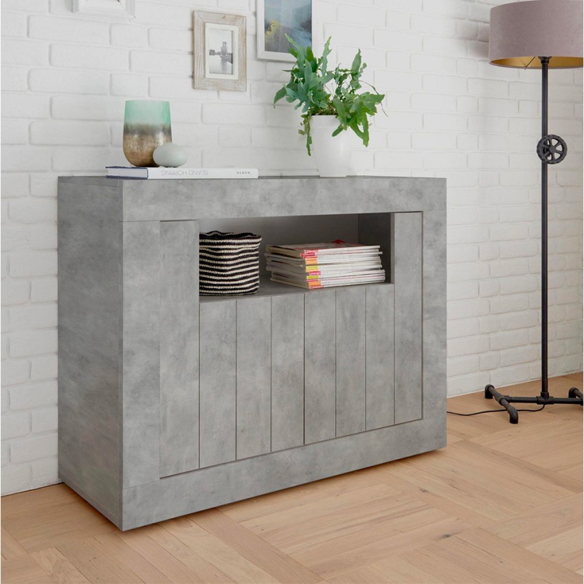 Moderne dressoir kast woonkamer met 2 deuren in beton grijs Minus Ct Urbino Aanbieding Moderne dressoir kast woonkamer met 2 deuren in beton grijs Minus Ct Urbino Aanbieding
