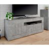 Meuble TV moderne 3 portes 138 cm effet béton Jaor Ct Urbino Remises