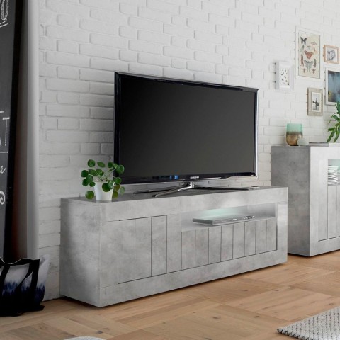 Woonkamer TV-meubel 3 deuren 138cm beton modern Jaor Ct Urbino Aanbieding