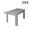 Moderne uitschuifbare eettafel 90x137-185 cm betonlook Fold Urbino Verkoop